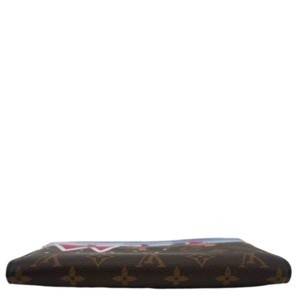 LOUIS VUITTON Christmas Animation Pochette Monogram Canvas Crossbody Bag Brown