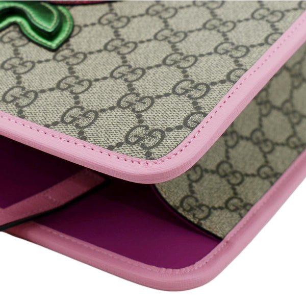 GUCCI Children's 3D Strawberry GG Supreme Canvas Tote Bag Beige 630589