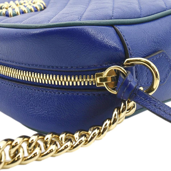 Gucci GG Marmont Small Diagonal Leather Crossbody Bag - Top Right