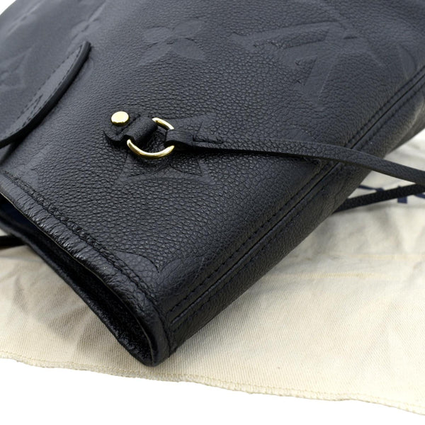 LOUIS VUITTON Neverfull MM Monogram Empreinte Tote Bag Black