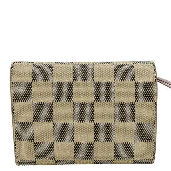 LOUIS VUITTON Victorine Damier Azur Wallet White