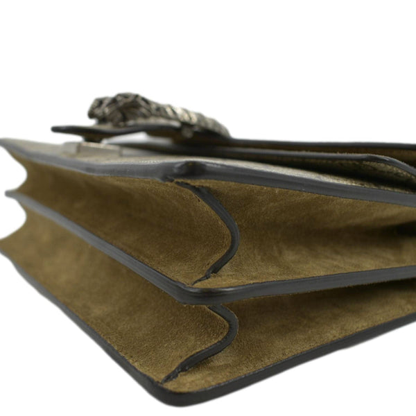 GUCCI Dionysus Small GG Supreme Canvas Shoulder Bag Beige 400249