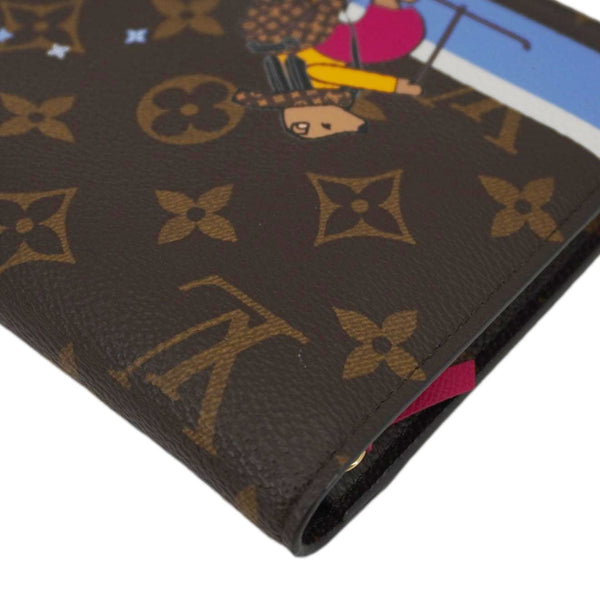 LOUIS VUITTON Christmas Animation Pochette Monogram Canvas Crossbody Bag Brown