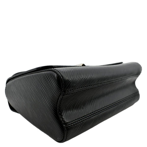 LOUIS VUITTON LV Twist MM Epi Leather Shoulder Bag Black