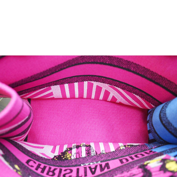 Christian Dior Butterfly Book Canvas Tote bag in Pink color