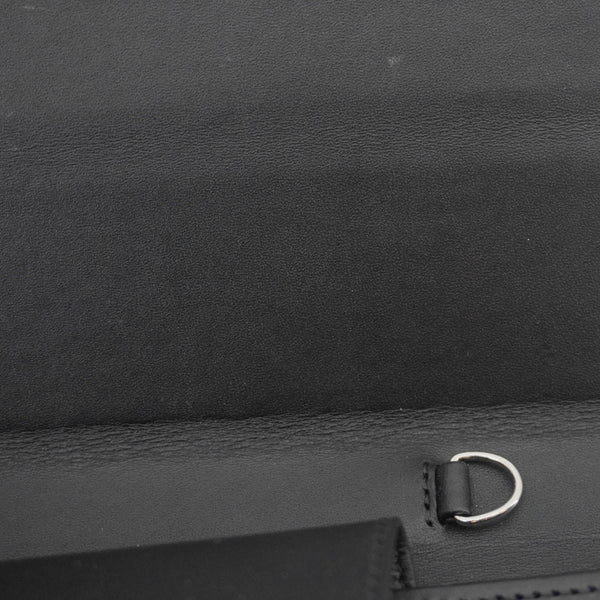 CHANEL Nubuck Quilted Leather Ipad Case Black