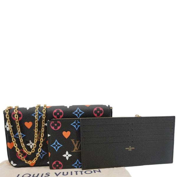 LOUIS VUITTON Pochette Felicie Game On Canvas Crossbody Bag Multicolor