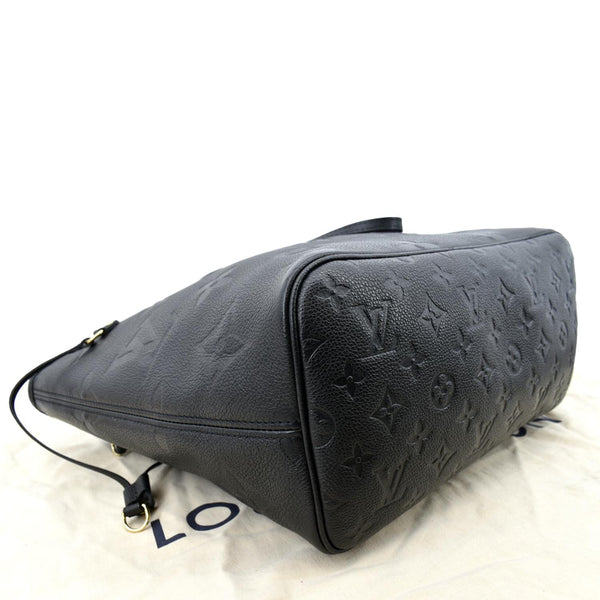 LOUIS VUITTON Neverfull MM Monogram Empreinte Tote Bag Black