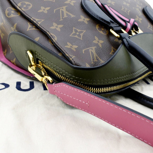 LOUIS VUITTON Tuileries Monogram Canvas Shoulder Bag Brown