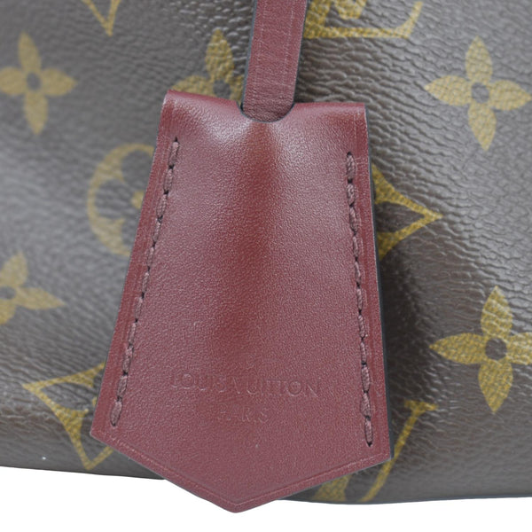 LOUIS VUITTON Flower Zipped Monogram Canvas Tote Bag Brown