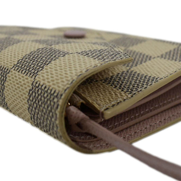 LOUIS VUITTON Victorine Damier Azur Wallet White