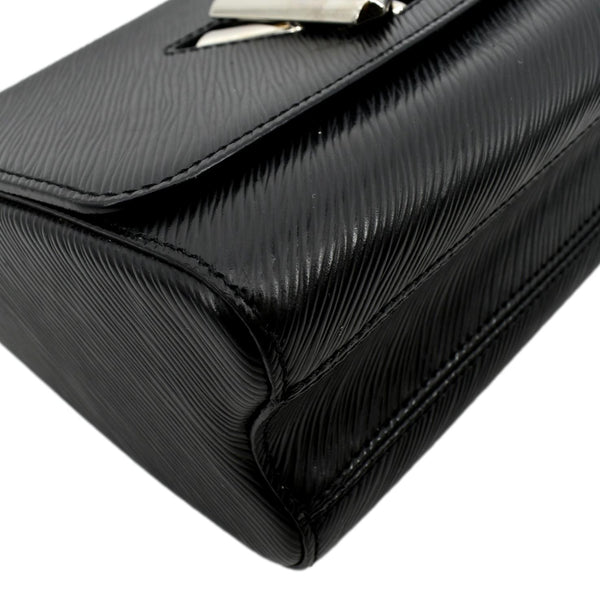 LOUIS VUITTON LV Twist MM Epi Leather Shoulder Bag Black