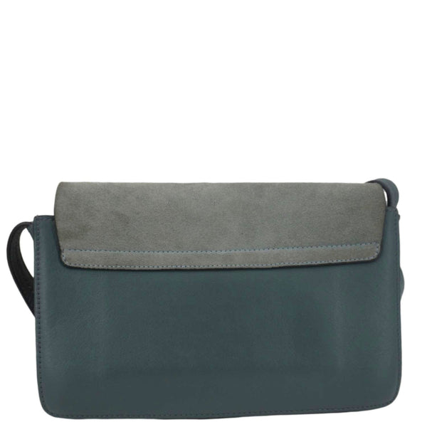 CHLOE Faye Small Suede Shoulder Bag Gray