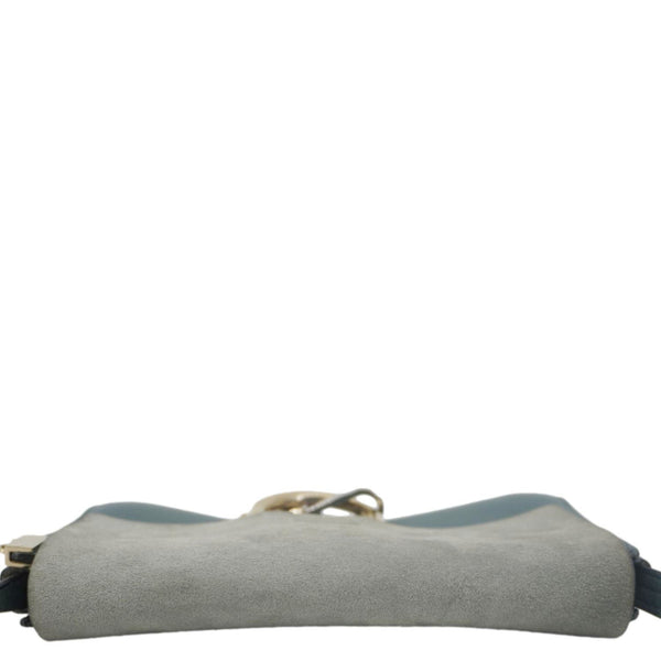 CHLOE Faye Small Suede Shoulder Bag Gray