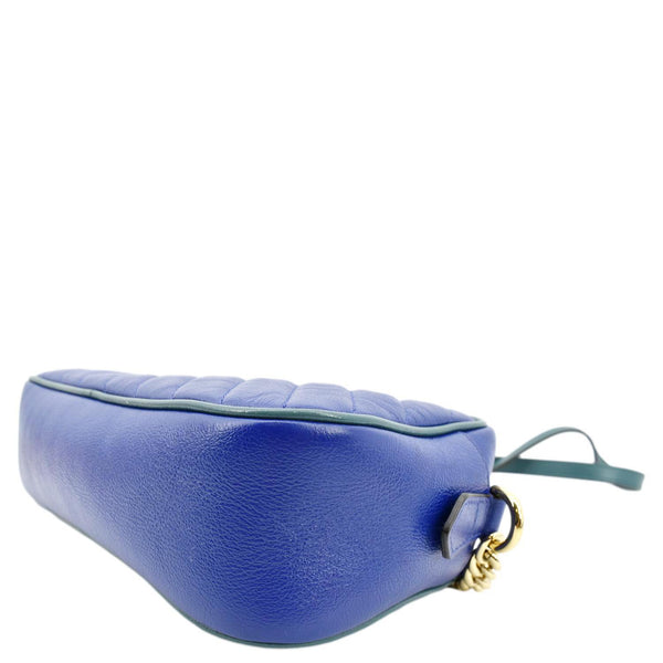 Gucci GG Marmont Small Diagonal Leather Crossbody Bag - Bottom Right