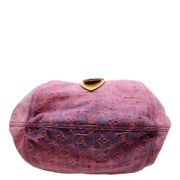 LOUIS VUITTON Sunshine Monogram Denim Canvas Shoulder Bag Rose
