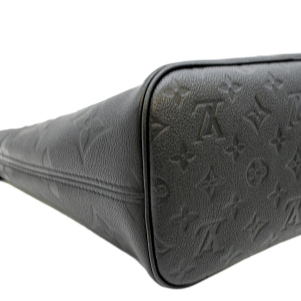 LOUIS VUITTON Neverfull MM Monogram Empreinte Leather Tote Bag Black