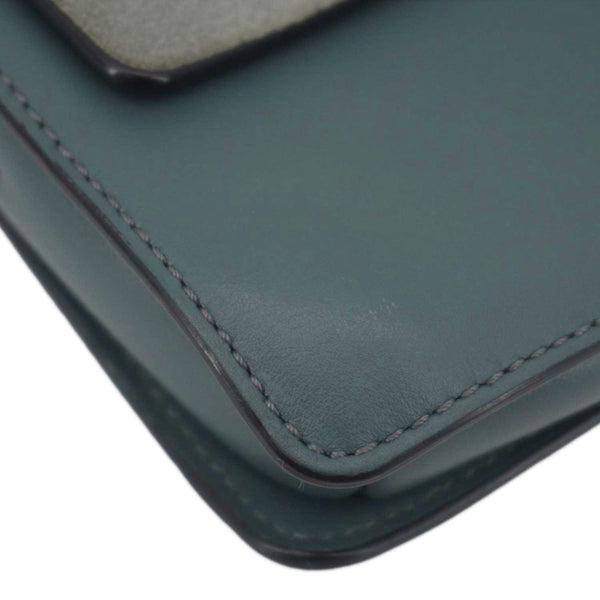 CHLOE Faye Small Suede Shoulder Bag Gray