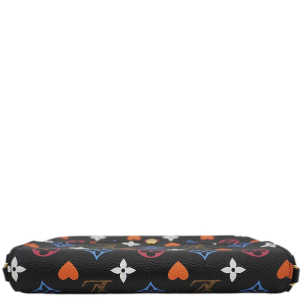 LOUIS VUITTON Pochette Felicie Game On Canvas Crossbody Bag Multicolor