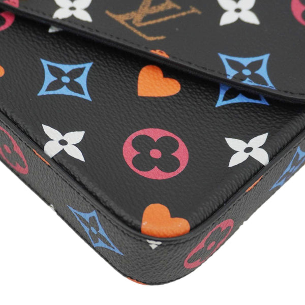 LOUIS VUITTON Pochette Felicie Game On Canvas Crossbody Bag Multicolor