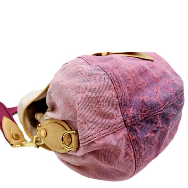 LOUIS VUITTON Sunshine Monogram Denim Canvas Shoulder Bag Rose