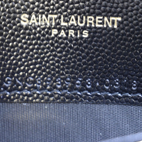 YVES SAINT LAURENT Cassandre Matelasse Chain Wallet Crossbody Bag Black