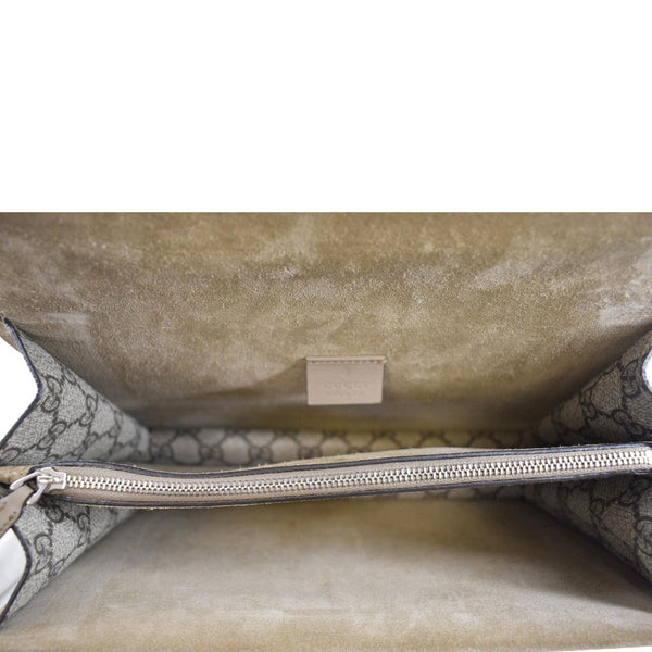 GUCCI Dionysus Small GG Supreme Canvas Shoulder Bag Beige 400249