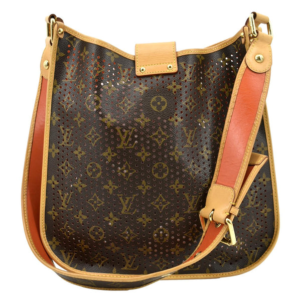 LOUIS VUITTON Perforated Musette Monogram Canvas Crossbody Bag Brown