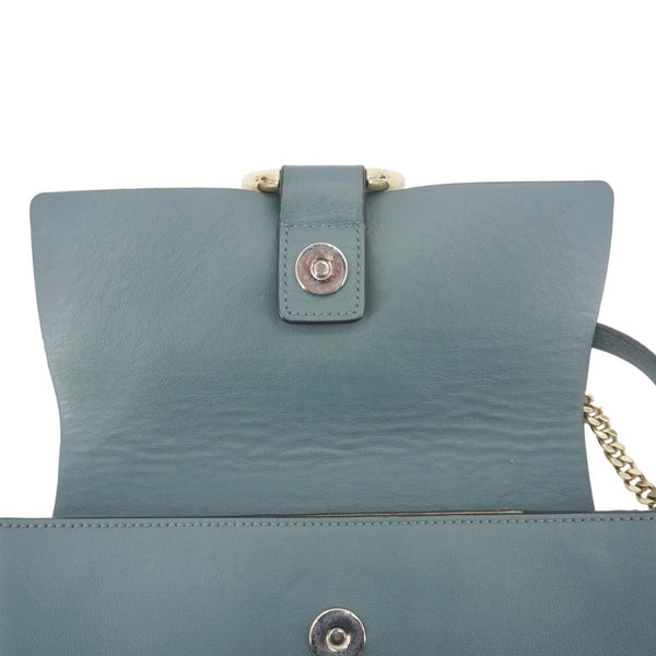 CHLOE Faye Small Suede Shoulder Bag Gray