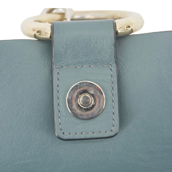 CHLOE Faye Small Suede Shoulder Bag Gray