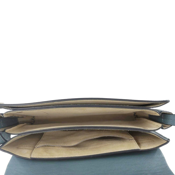 CHLOE Faye Small Suede Shoulder Bag Gray