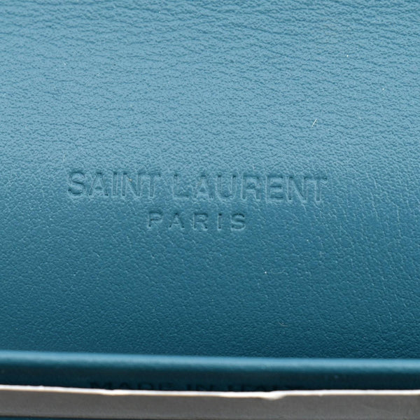 YVES SAINT LAURENT Floral Print Leather Shoulder Bag Multicolor