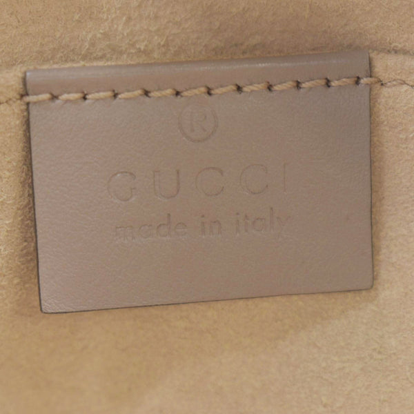 GUCCI GG Marmont Mini Matelasse Leather Crossbody Bag Dust Pink 448065