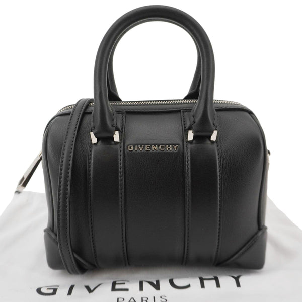 GIVENCHY Lucrezia Mini Calfskin Leather Duffle Bag Black