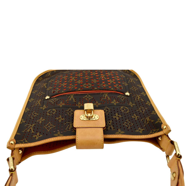 LOUIS VUITTON Perforated Musette Monogram Canvas Crossbody Bag Brown