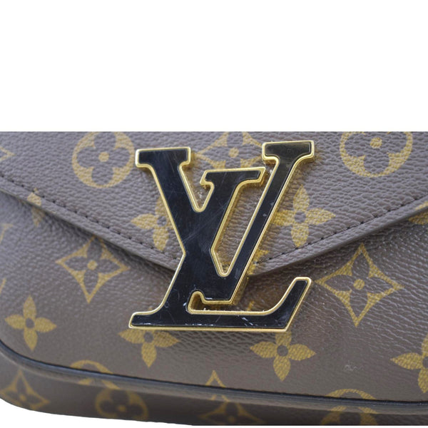 LOUIS VUITTON Passy NM Monogram Canvas Shoulder Bag Brown