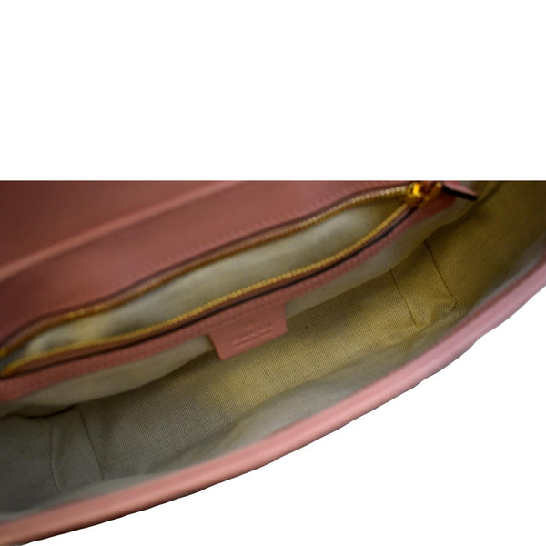 GUCCI GG Marmont Matelasse Leather Shoulder Bag Red 443497