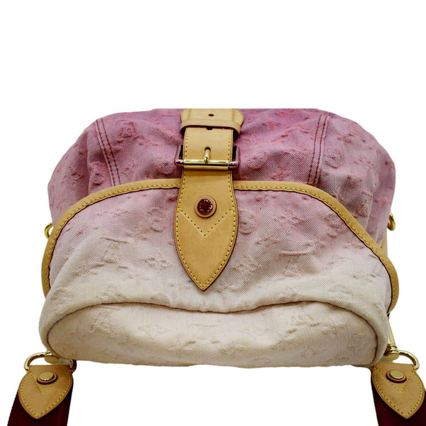 LOUIS VUITTON Sunshine Monogram Denim Canvas Shoulder Bag Rose
