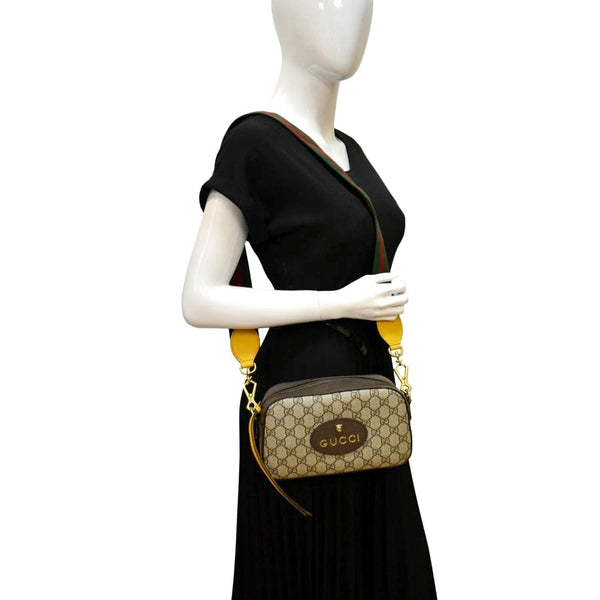 GUCCI Neo Vintage GG Supreme Canvas Messenger Bag Beige 476466