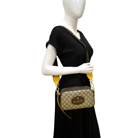 GUCCI Neo Vintage GG Supreme Canvas Messenger Bag Beige 476466