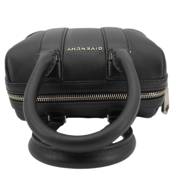 GIVENCHY Lucrezia Mini Calfskin Leather Duffle Bag Black