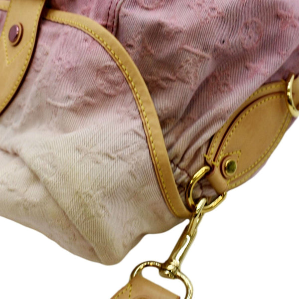 LOUIS VUITTON Sunshine Monogram Denim Canvas Shoulder Bag Rose