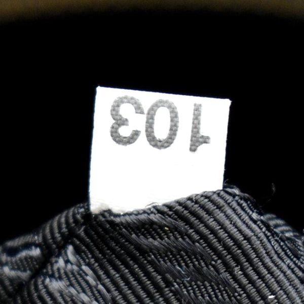 PRADA Vitello Daino Leather Tote Bag Dark Grey