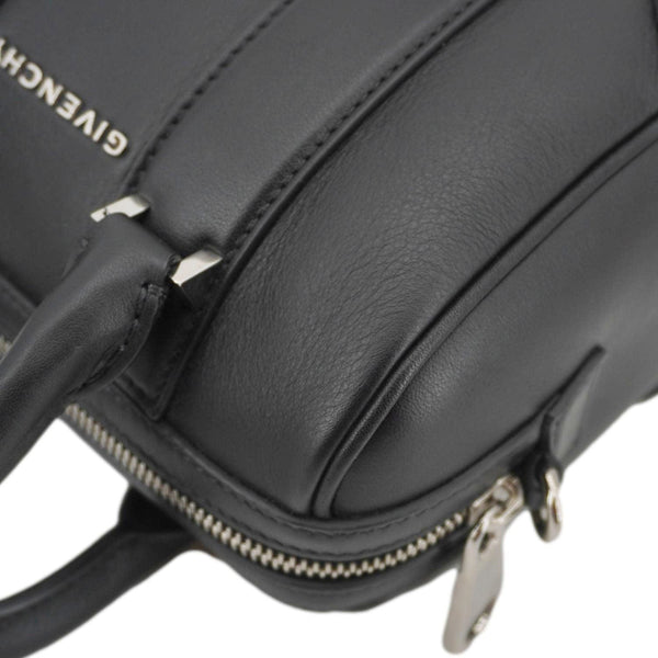 GIVENCHY Lucrezia Mini Calfskin Leather Duffle Bag Black