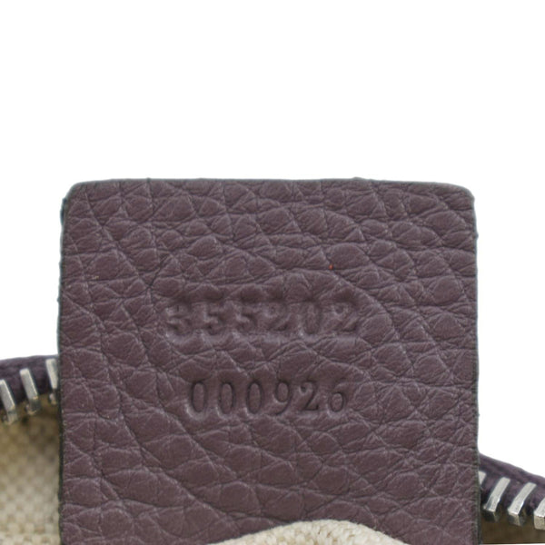 GUCCI Soho Disco Leather Crossbody Bag Peonia Flower 355202