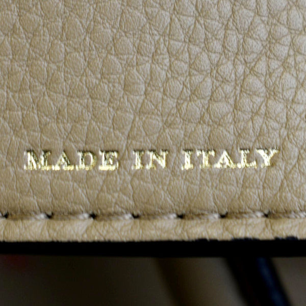 BURBERRY Horse Rainbow Baby Belt Printed Leather Tote Bag Camel