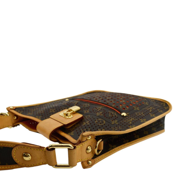 LOUIS VUITTON Perforated Musette Monogram Canvas Crossbody Bag Brown