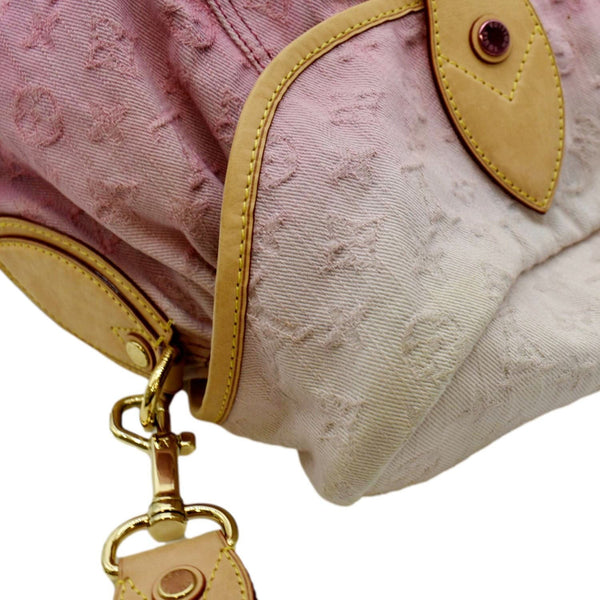 LOUIS VUITTON Sunshine Monogram Denim Canvas Shoulder Bag Rose
