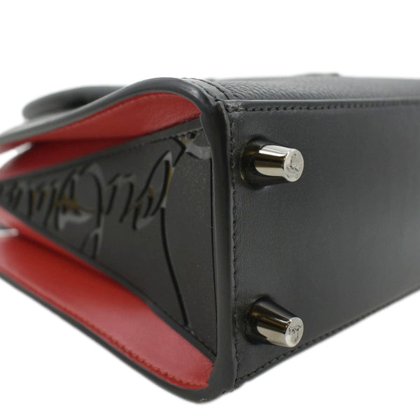 CHRISTIAN LOUBOUTIN Paloma Leather Shoulder Bag Black