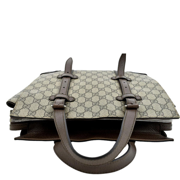 GUCCI Small GG Supreme Canvas Tote Bag Beige 643814